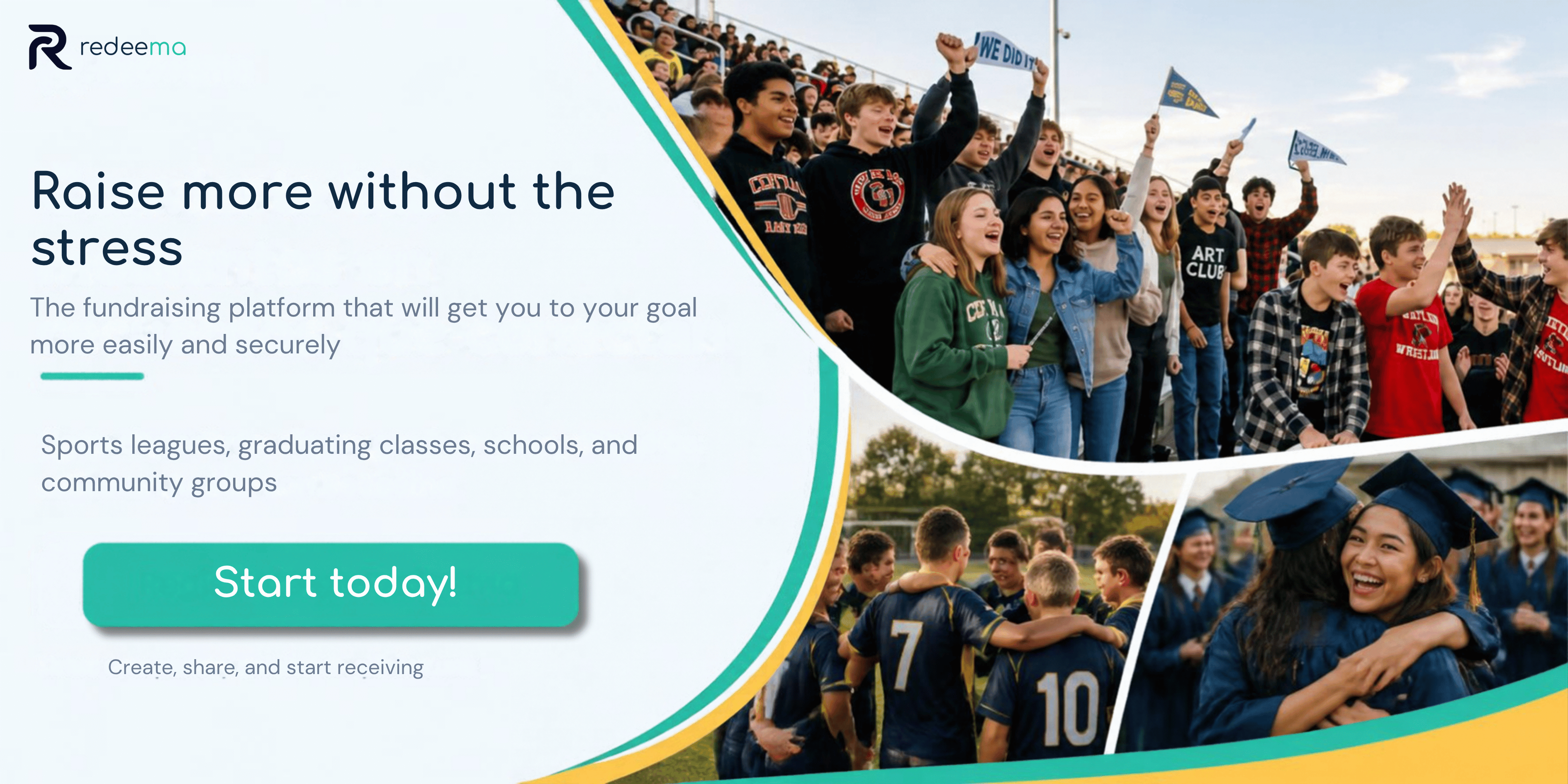 The Redeema dashboard — campaigns, dues, and totals in one place